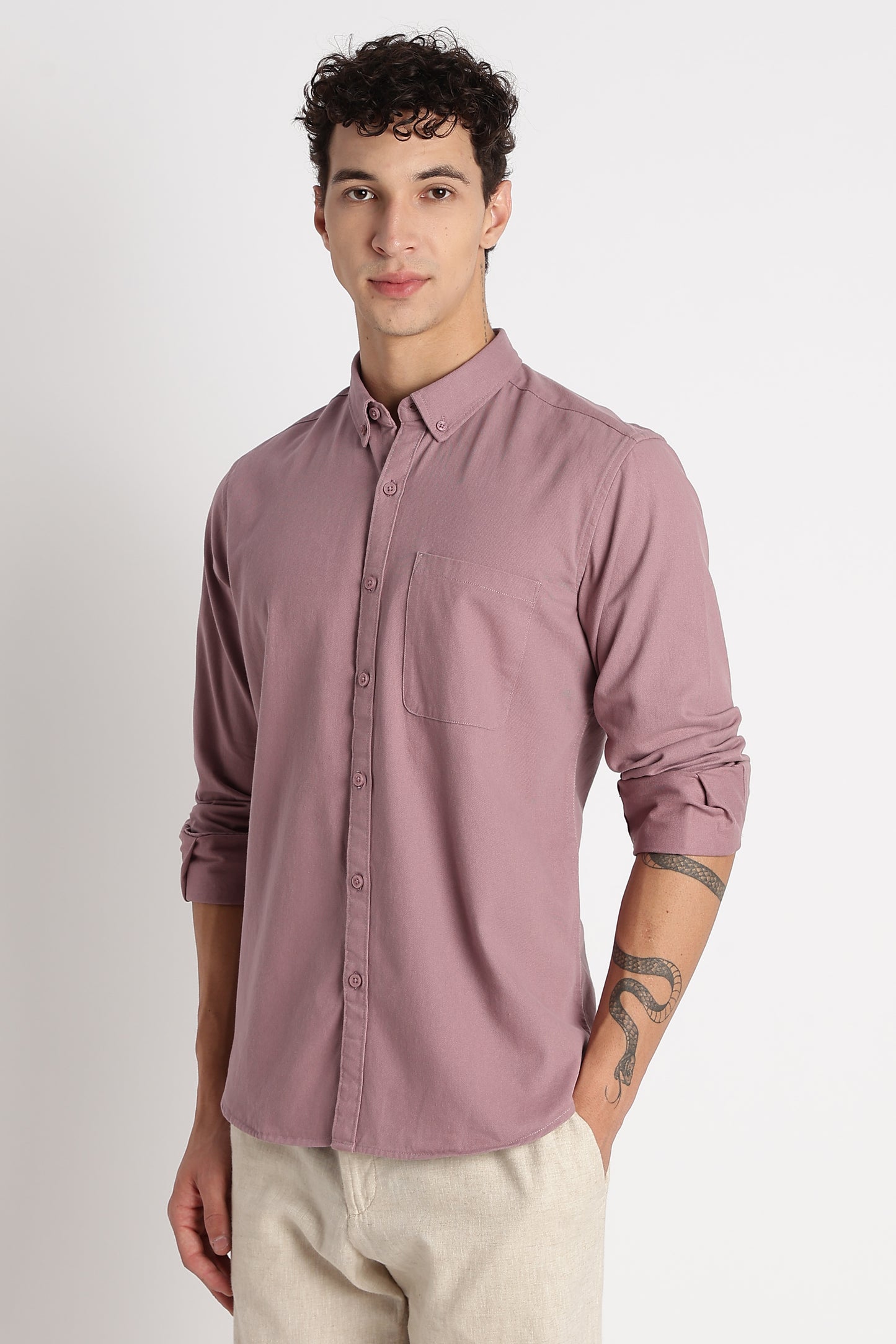 Everyday Essential Solid Shirt Pink