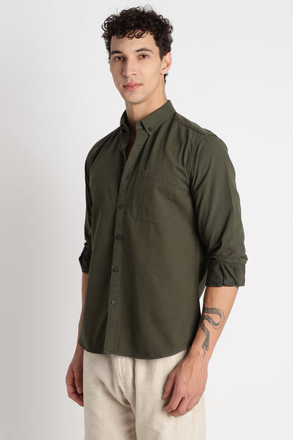 Everyday Essential Solid Shirt Green