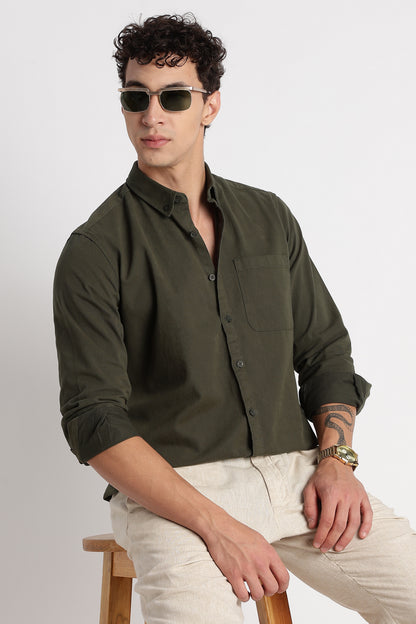 Everyday Essential Solid Shirt Green