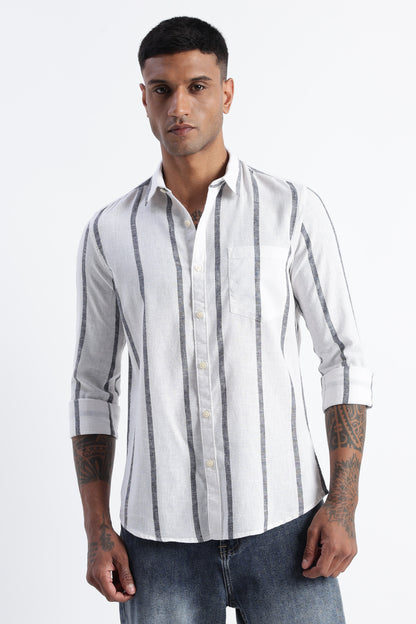 Classic Stripe Shirt White