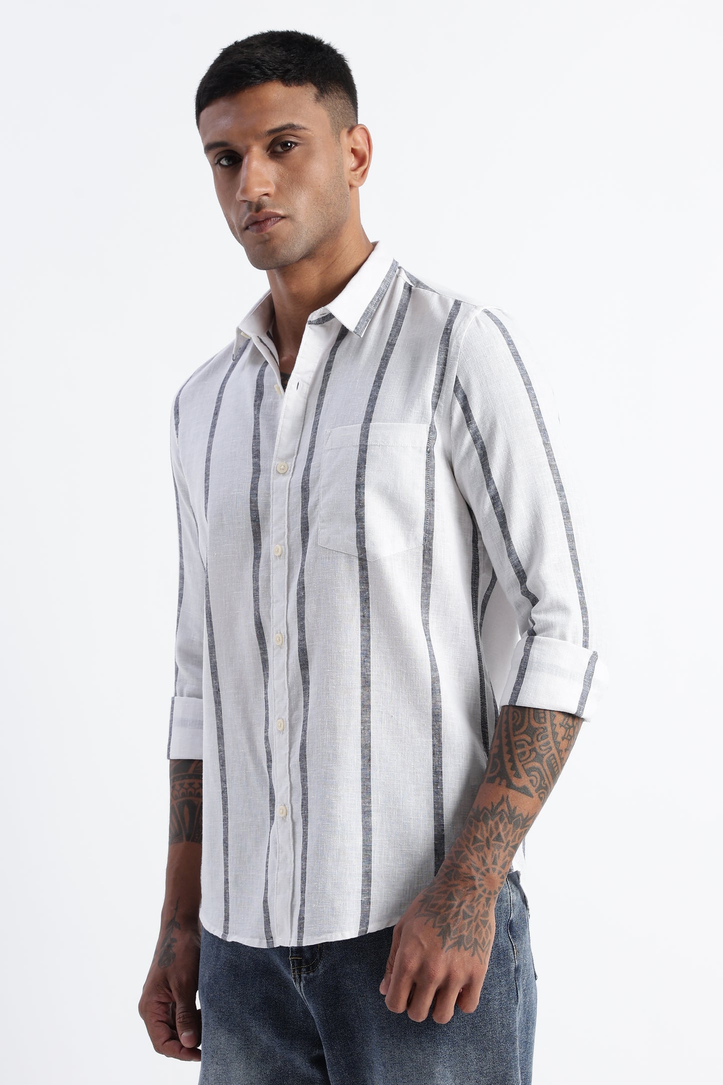 Classic Stripe Shirt White