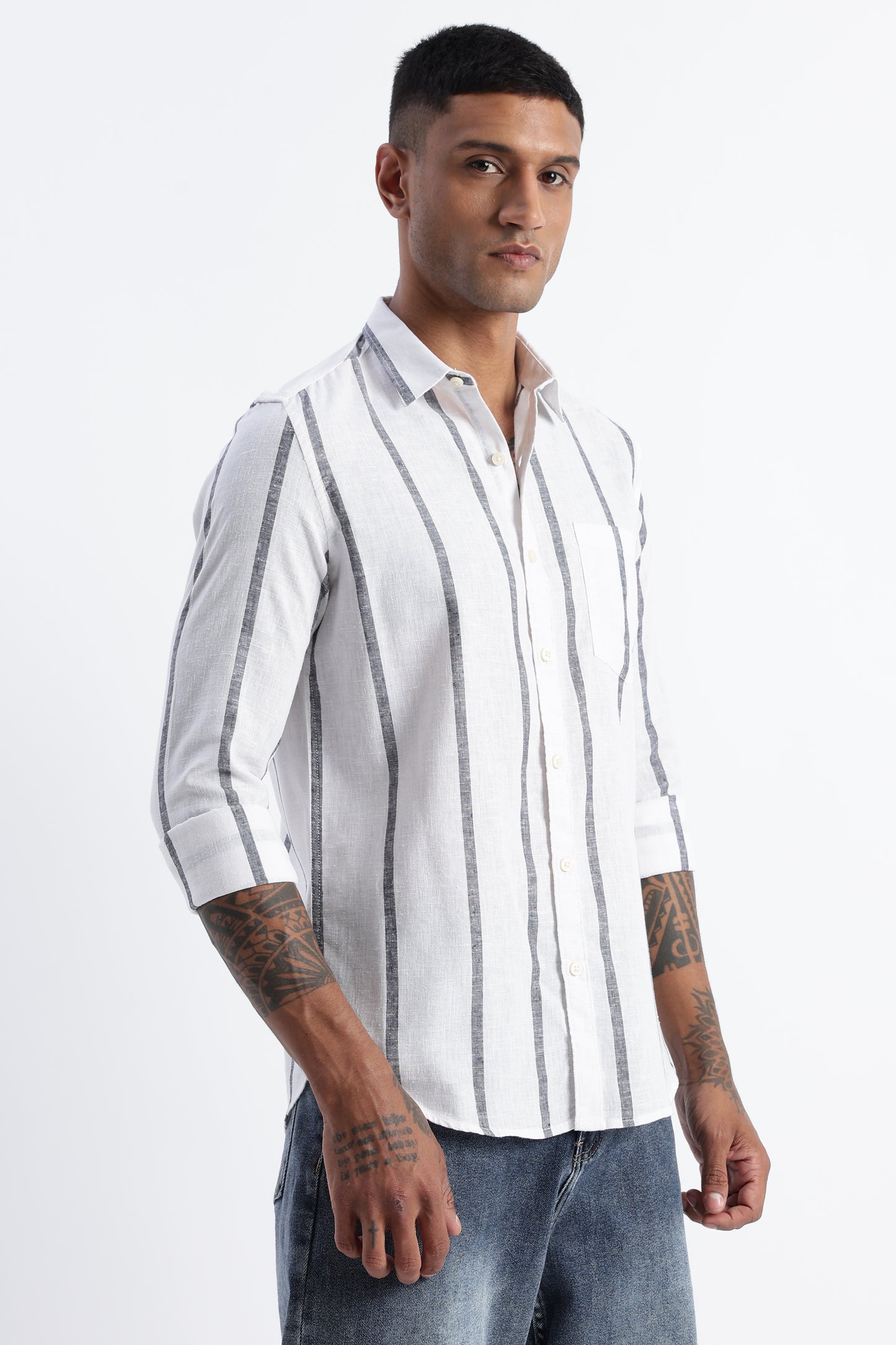 Classic Stripe Shirt White