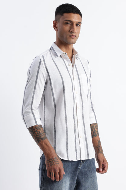 Classic Stripe Shirt White
