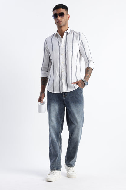 Classic Stripe Shirt White