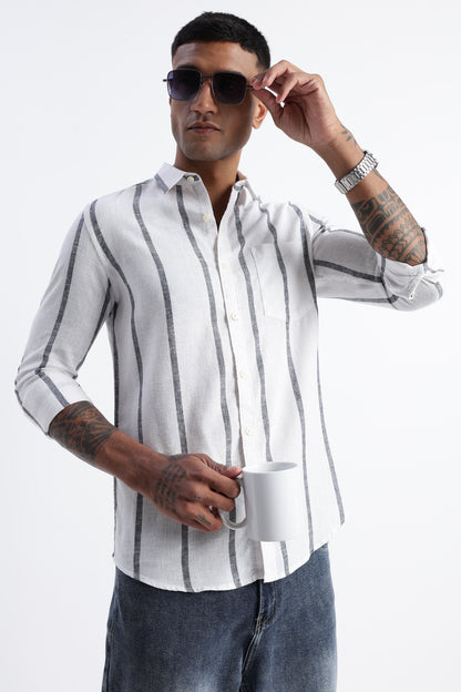 Classic Stripe Shirt White