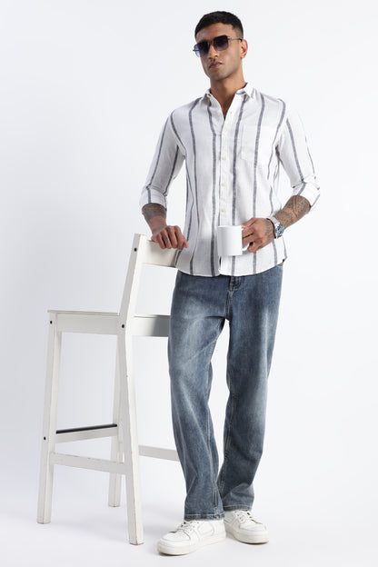Classic Stripe Shirt White