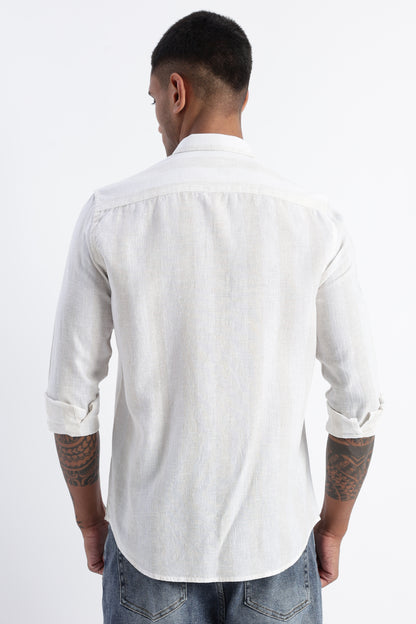 Classic Stripe Shirt Off White