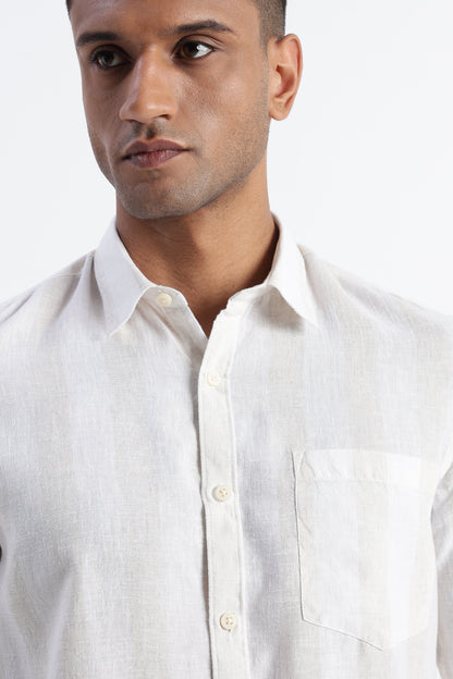 Classic Stripe Shirt Off White