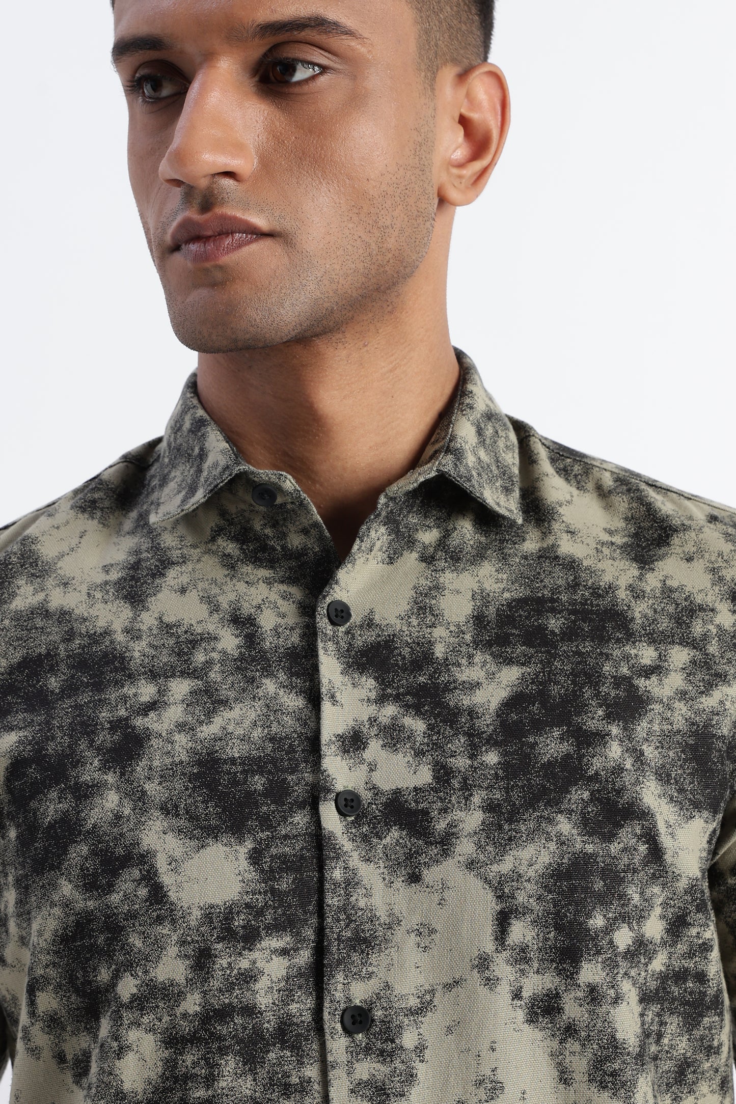 Cloud Print Shirt Lt Green