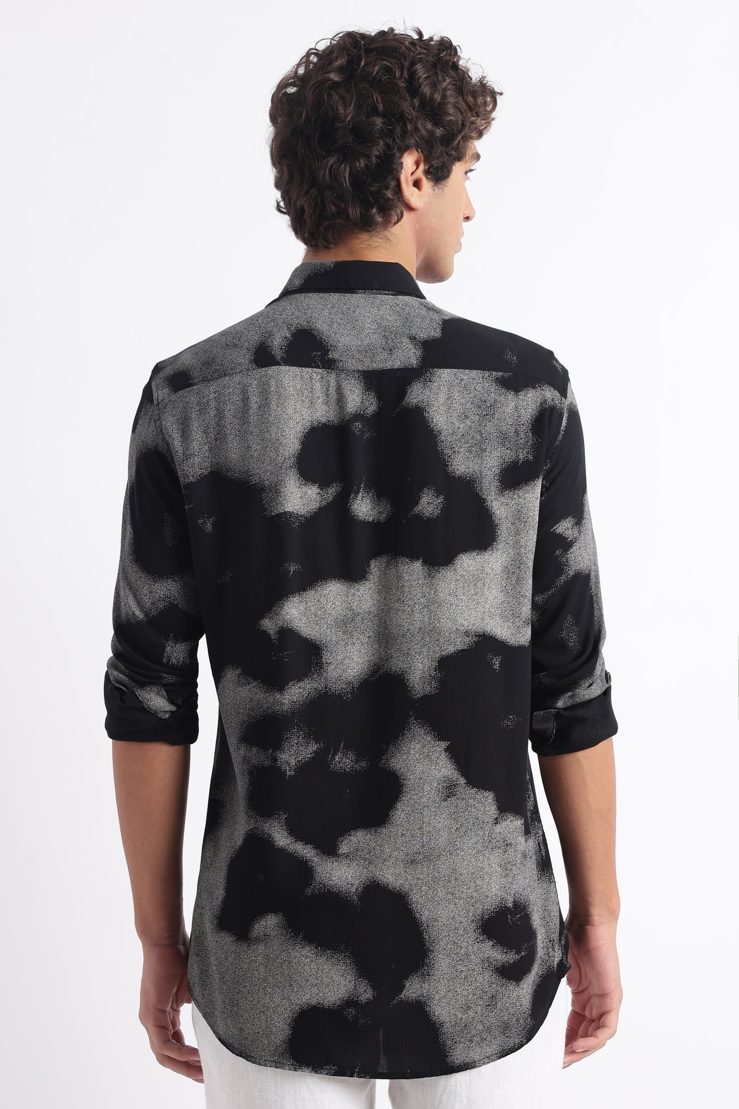 Modern Day Print Shirt Black