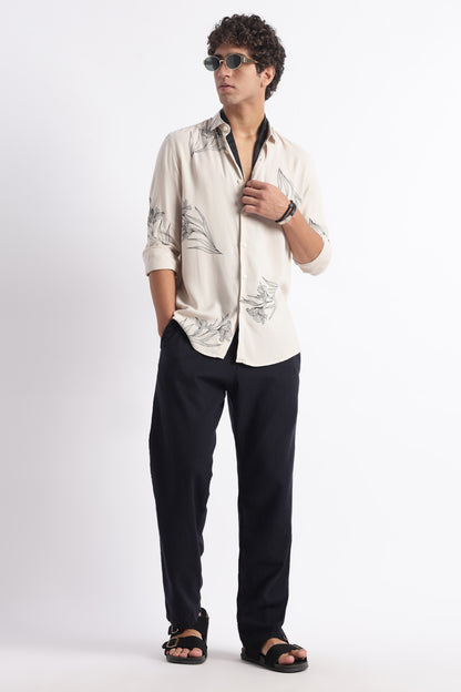 Modern Day Print Shirt Off White