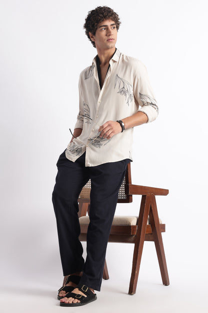 Modern Day Print Shirt Off White