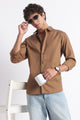 Classic Dobby Solid Shirt Brown