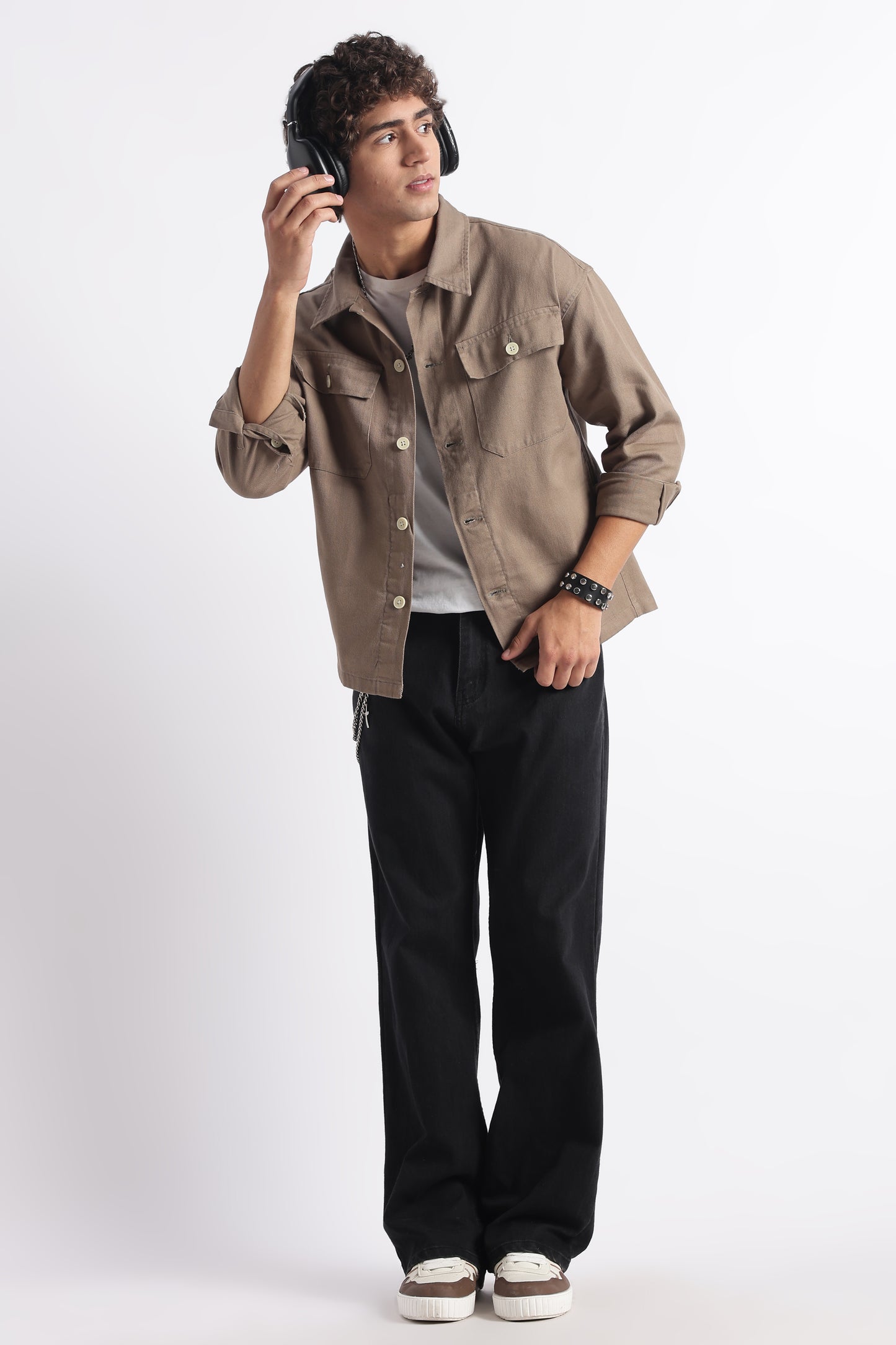 Everyday Layering Shacket Khaki