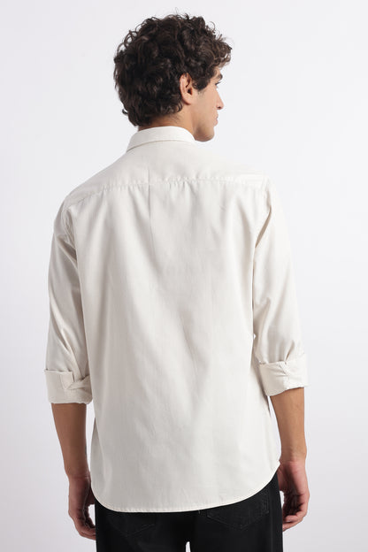 Classic Dobby Solid Shirt Off White