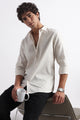 Classic Dobby Solid Shirt Off White