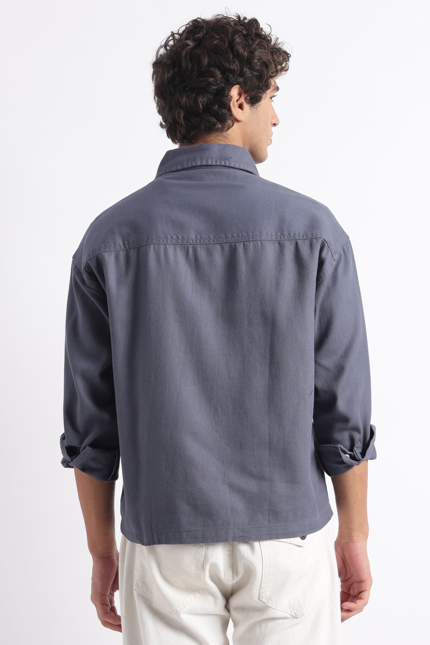 Everyday Layering Shacket Blue