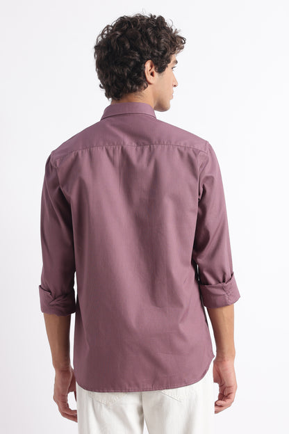 Classic Dobby Solid Shirt Lavender