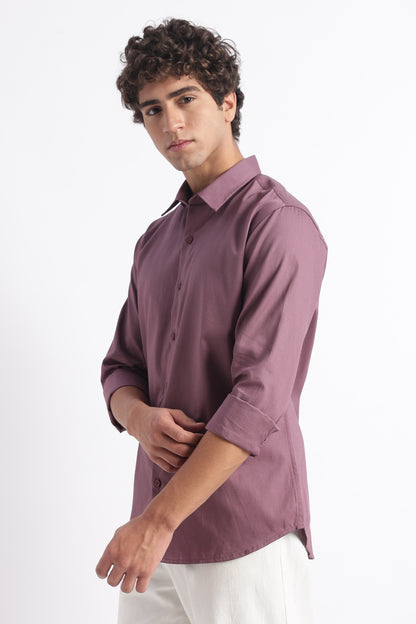 Classic Dobby Solid Shirt Lavender
