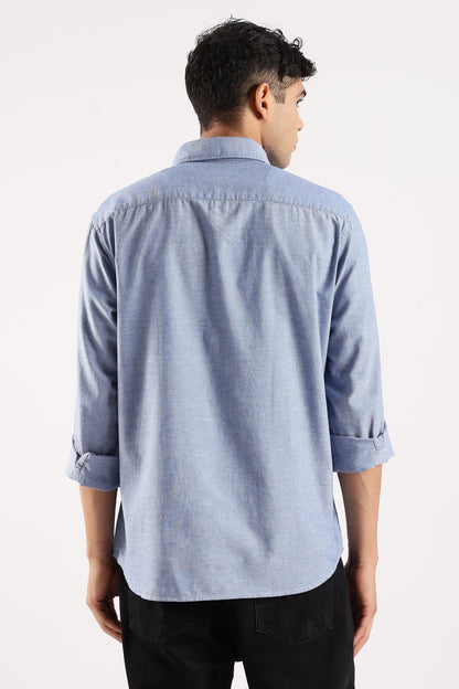 Soft Casual Shirt Royal blue
