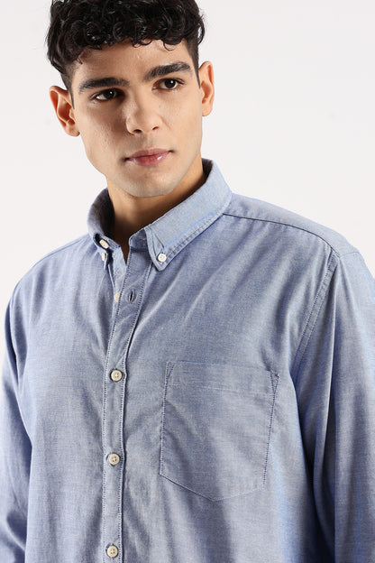 Soft Casual Shirt Royal blue