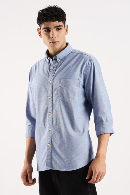Soft Casual Shirt Royal blue