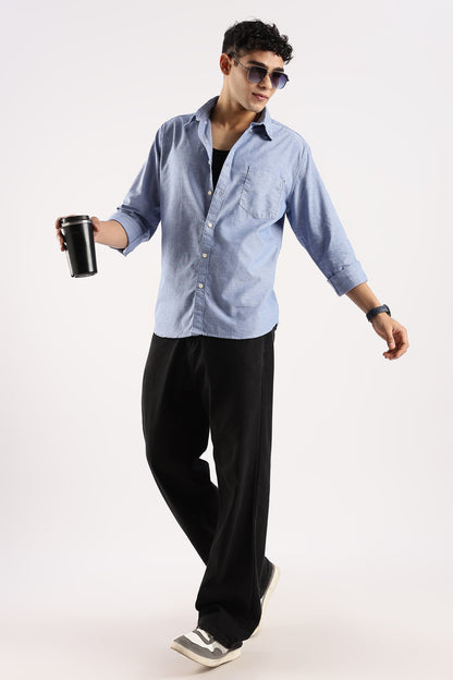 Soft Casual Shirt Royal blue