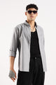 Cotton Oxford Slim Fit Shirt Grey Mélange