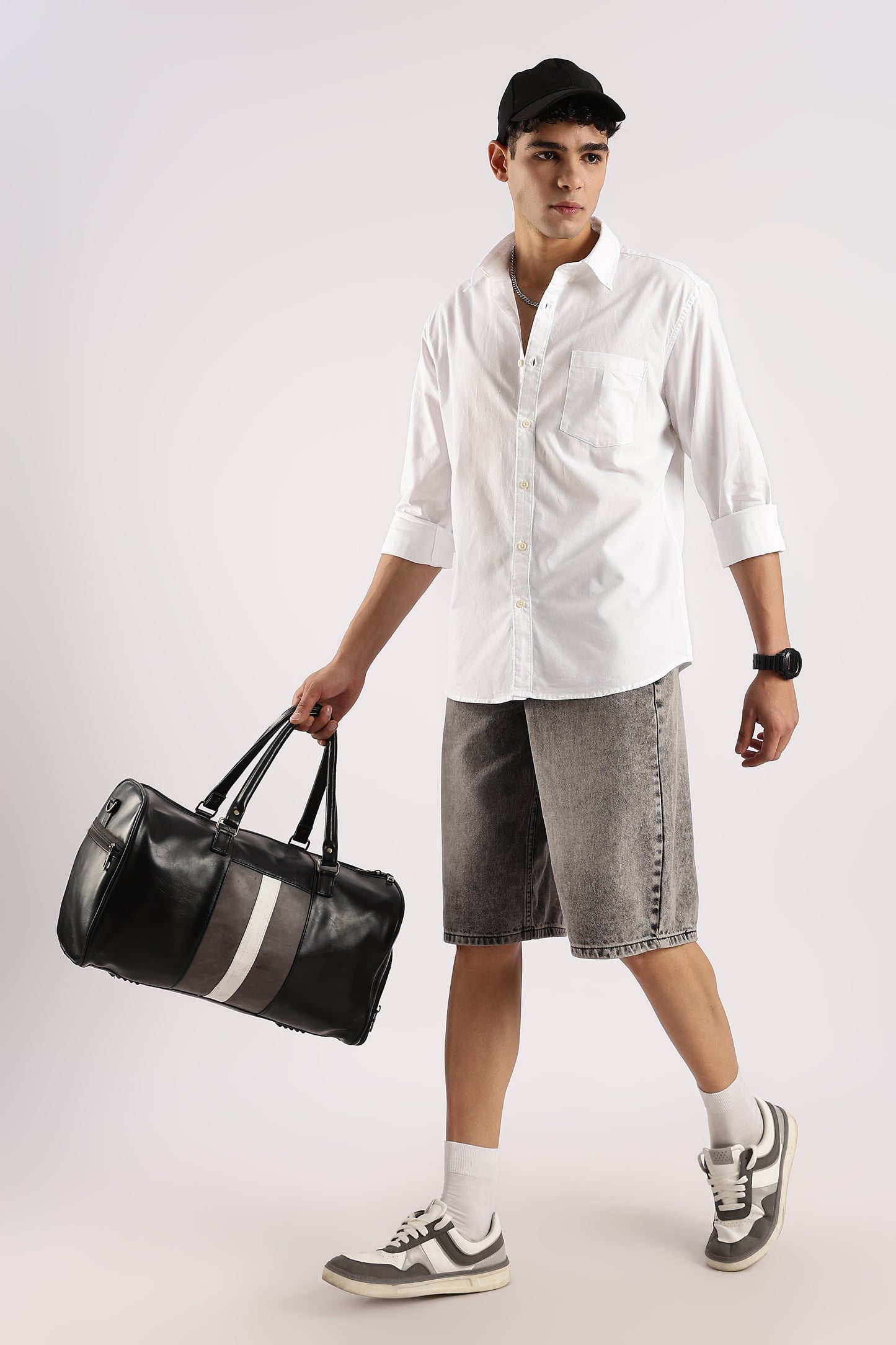 Cotton Oxford Slim Fit Shirt White