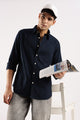 Cotton Oxford Slim Fit Shirt Dk Navy
