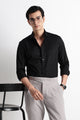Textured Jacquard Shirt Black