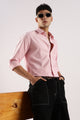 Cotton Oxford Slim Fit Shirt Pink