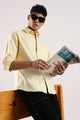 Cotton Oxford Slim Fit Shirt Yellow