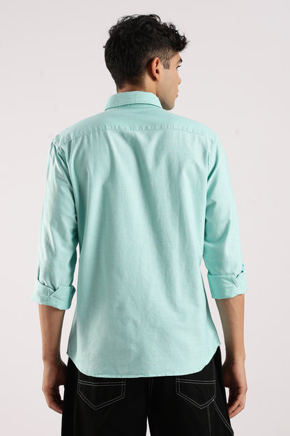 Soft Casual Shirt Teal Green
