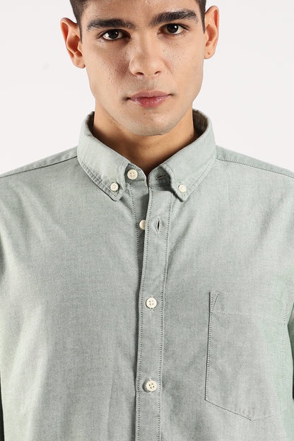 Soft Casual Shirt Dk Green