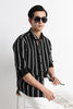 Stripes Slim Fit Shirt Black