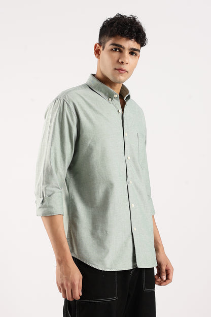 Soft Casual Shirt Dk Green