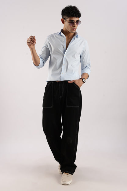Timeless Casual Shirt Sky Blue