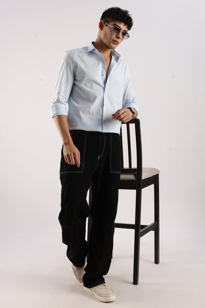 Timeless Casual Shirt Sky Blue