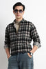 Heritage Check Slim Fit Shirt Black