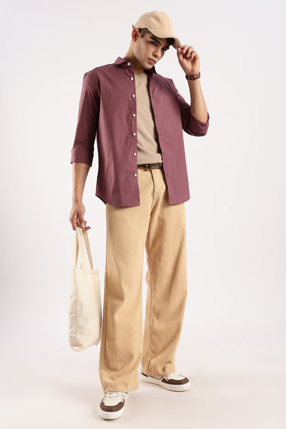 Timeless Casual Shirt Maroon