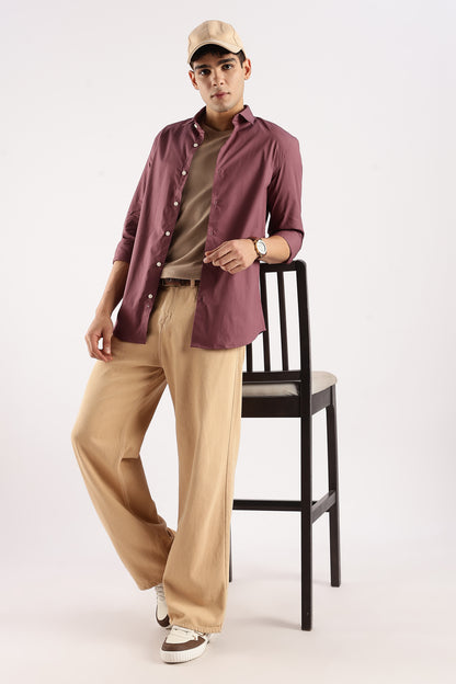 Timeless Casual Shirt Maroon