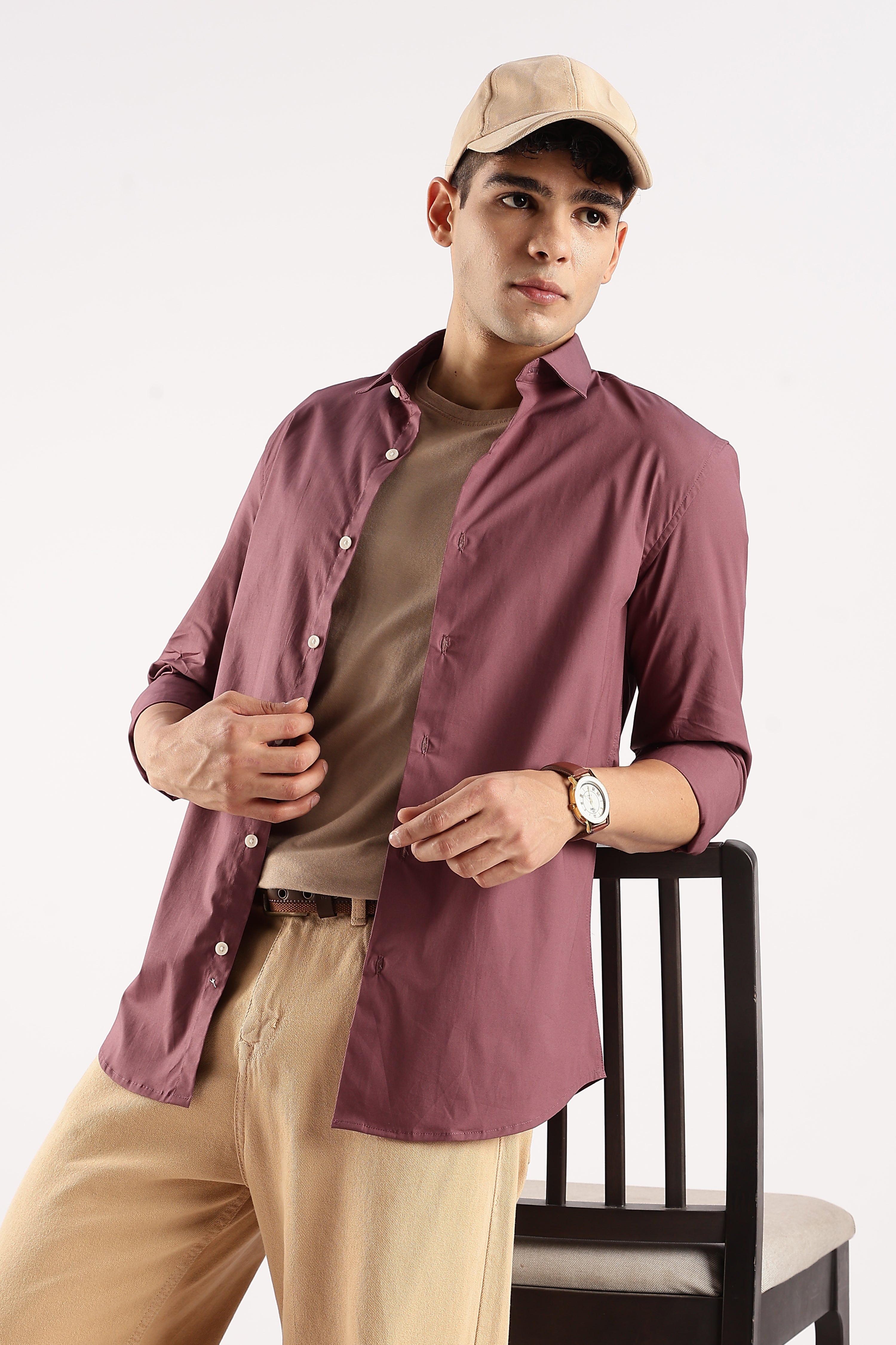 Timeless Casual Shirt Maroon