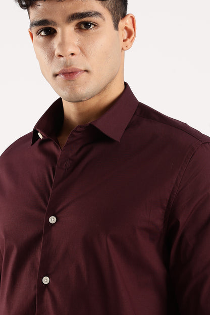 Timeless Casual Shirt Burgundy