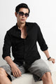 The Modern Essential Poly-Lycra Shirt Black