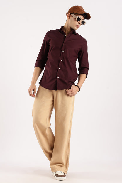 Timeless Casual Shirt Burgundy