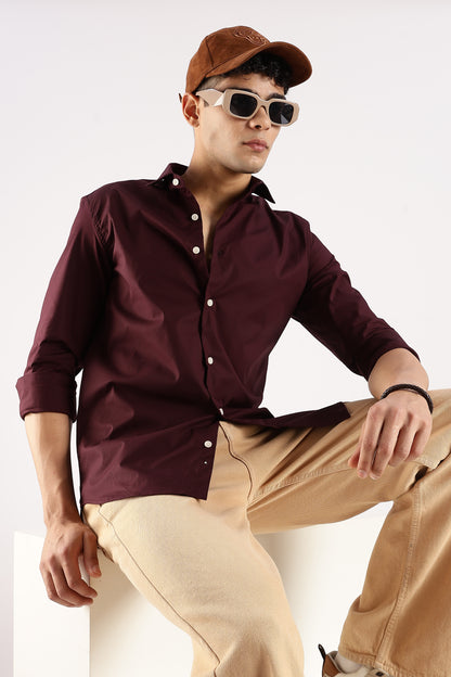 Timeless Casual Shirt Burgundy