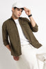 Solid Utility Casual Shirt Green