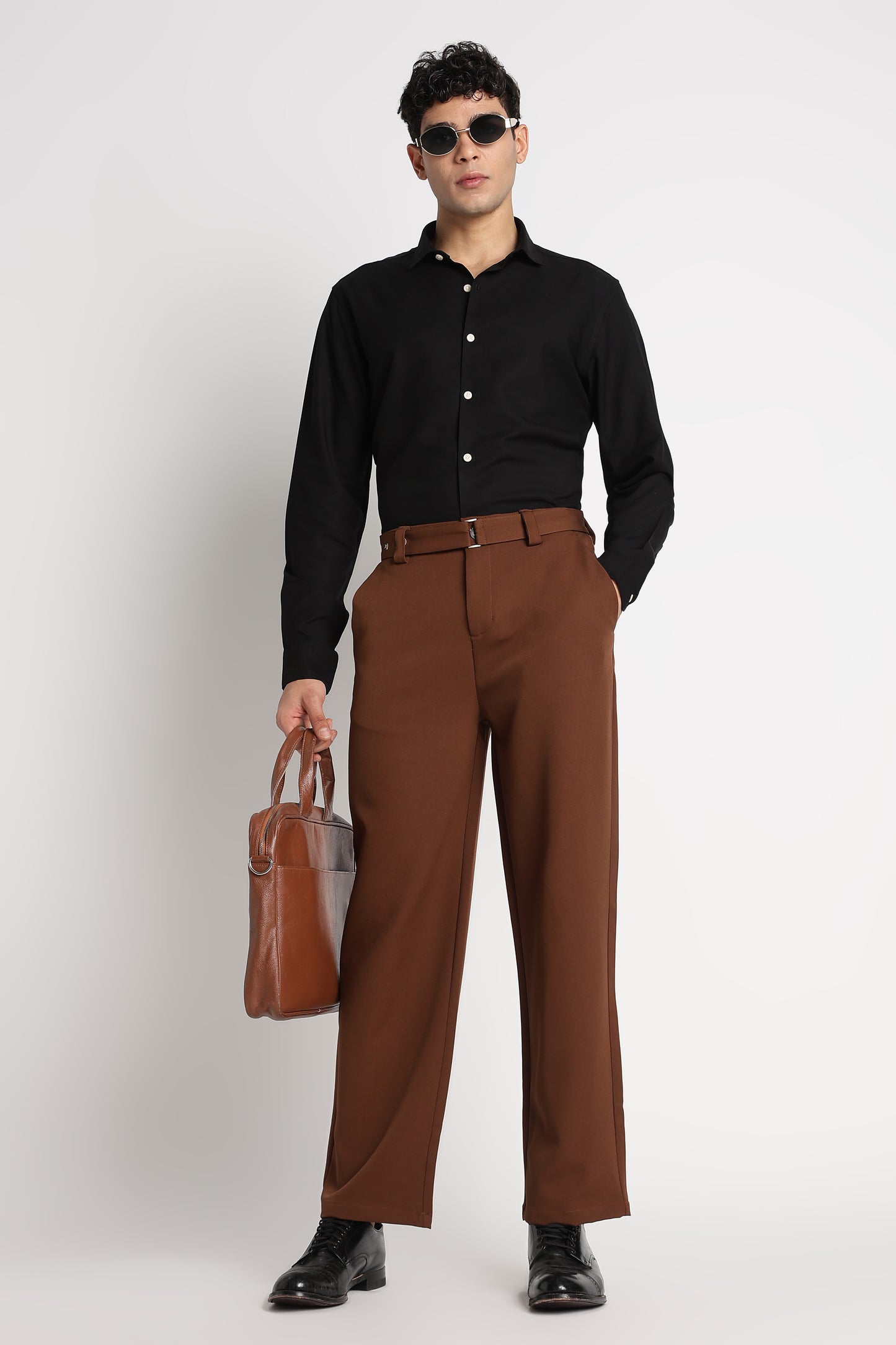 Premium Solid Casual Shirt Black