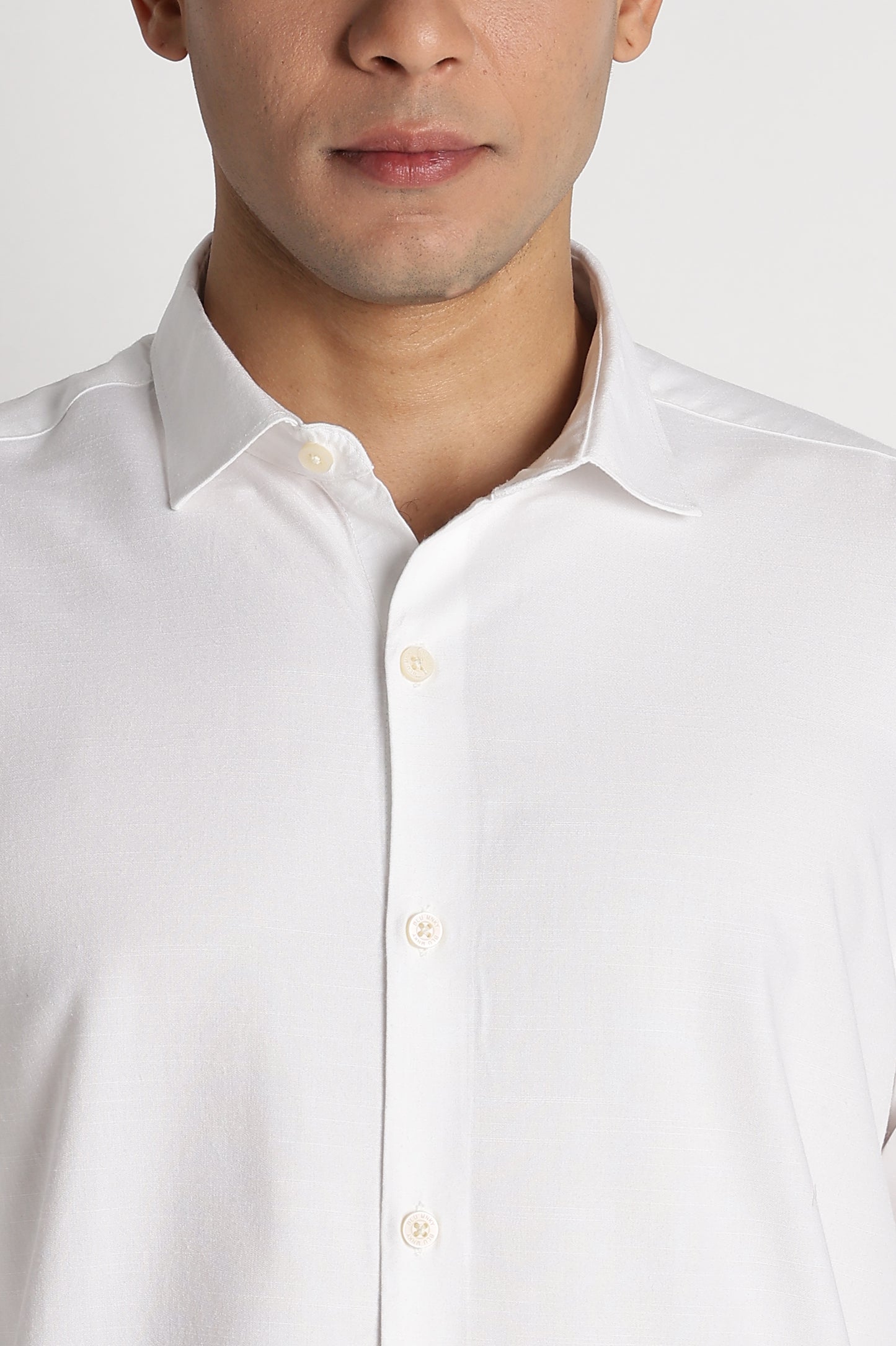Premium Solid Casual Shirt White